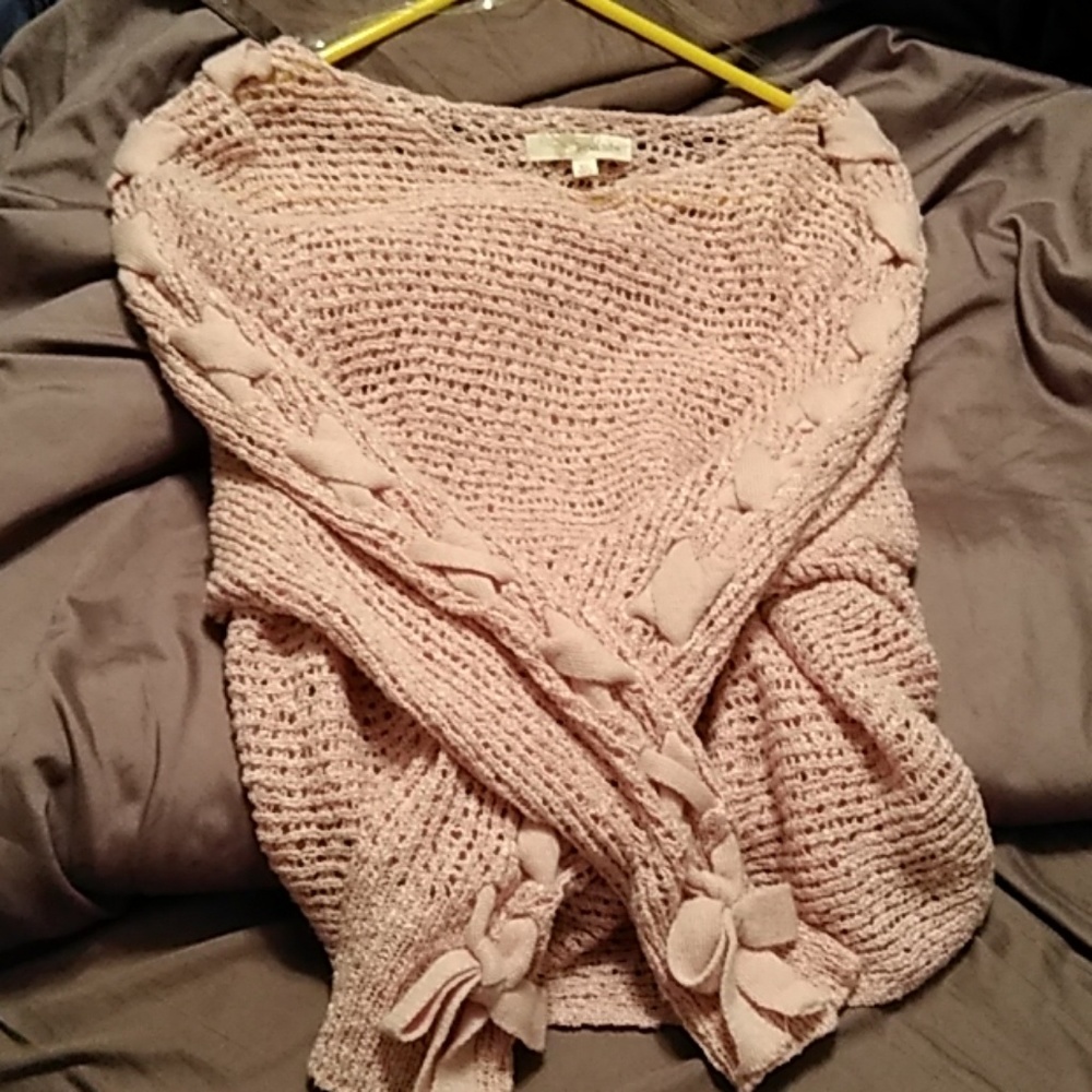 Beautiful blush color sweater.